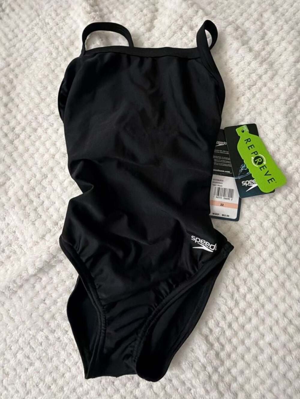 Girl Speedo Pro LT One-Piece Swimsuit Black Size 22
